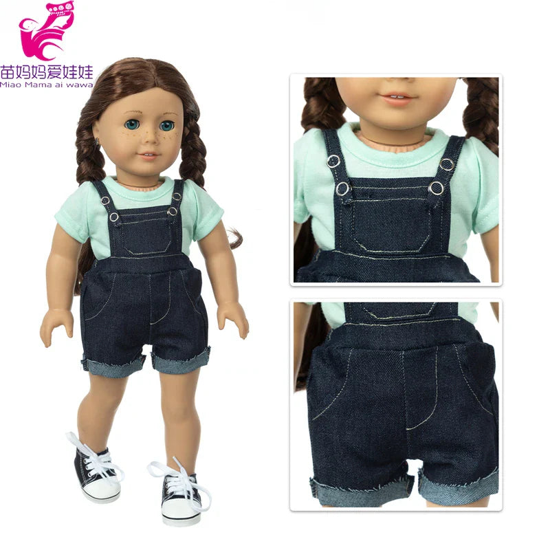 18-Inch Girl Doll Winter Coat — 43cm Baby Doll Jacket Outfit for Dressing