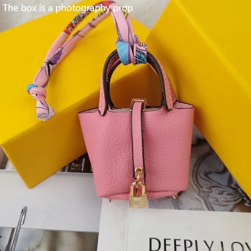 Mini Bag Pendant Keychain – Creative Portable Zero Wallet, Bracelet, and Bluetooth Earphone Multifunctional Hanging Accessory