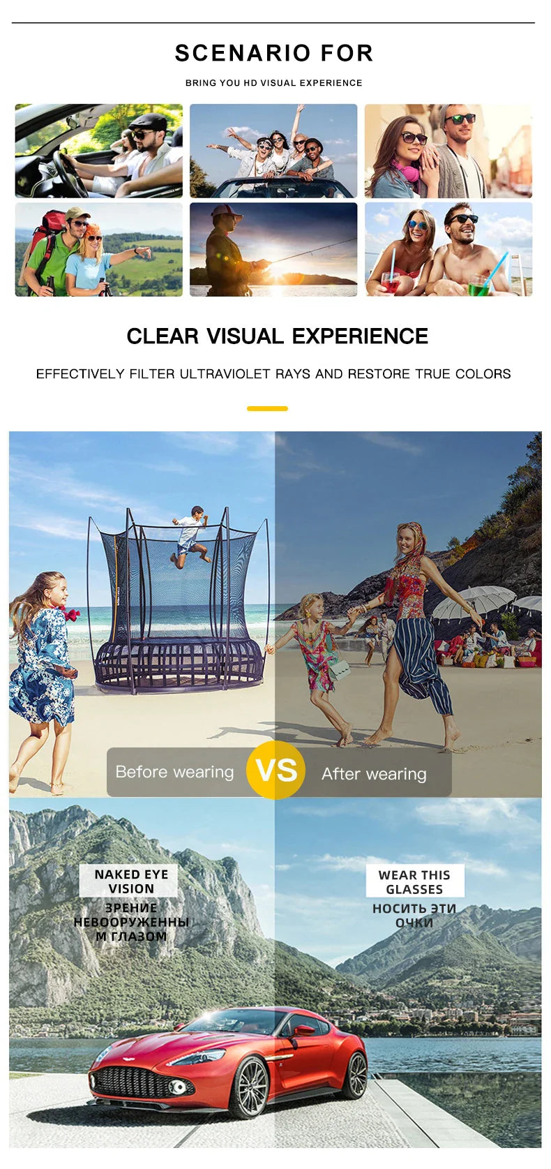 CLLOIO Fashion Aluminum Photochromic Sunglasses – Polarized Chameleon Anti-Glare Driving Glasses for Men & Women
