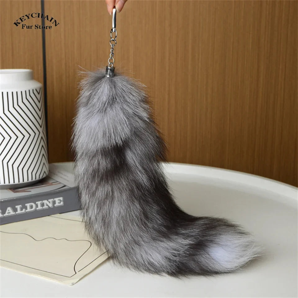 Cute Fluffy Bunny Fur Keychain – Plush Pom Pom Bag Charm and Car Key Ring with Hair Bow