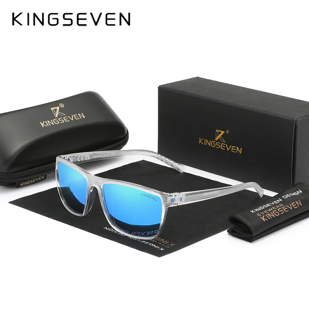 KINGSEVEN Classic Polarized Sunglasses - UV400 Square Frame Eyewear for Men & Women