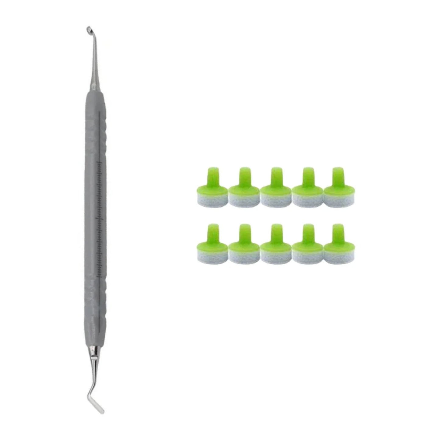 Dental Resin Filling Kit – Composite Light Cure Spatula & Molding Tools Set with Foam Pad Holder for Dentistry Use