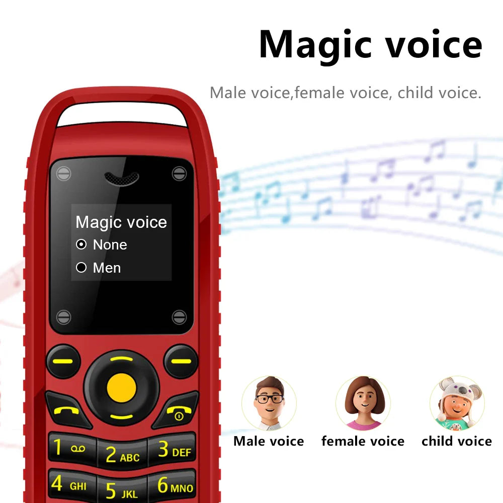 SERVO B25 Super Mini Mobile Phone – Dual SIM, Magic Voice, Bluetooth, Blacklist, Alarm Clock, 2G Feature Cellphone