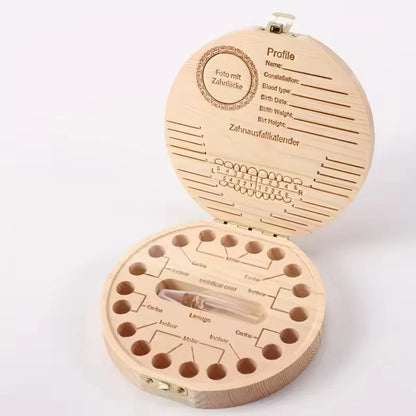 Children’s Milk Tooth Box – Baby Keepsake Collection Box for Preserving Baby Teeth as a Memento