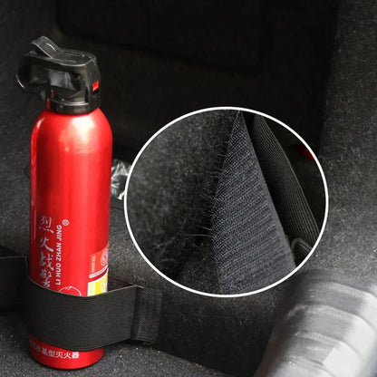 Car Trunk Storage Fixed Belt - Nylon Fire Extinguisher Storage Loop Strap - Black Trunk Organizer Strap for Car Accessories