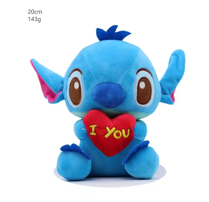 Authentic Disney Stitch Plush Toy 20-25CM - Lilo & Stitch Stuffed Kawaii Pillow Doll for Kids Birthday Gift