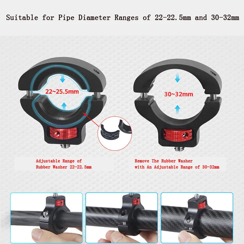 Selfie Stick Monopod Handlebar Mount – Compatible with Insta360 X4/X3/X2, GoPro 8-13 & DJI for Bicycle & Motorcycle