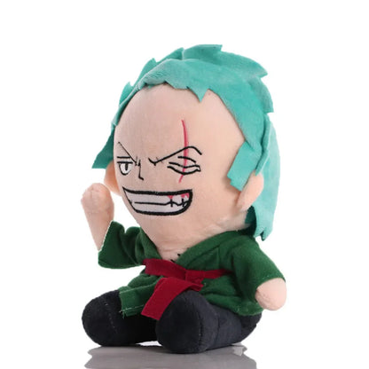 Japanese Anime One Piece Plush Toys — 25cm Luffy, Chopper, Ace & Roronoa Zoro Stuffed Dolls, Cute Cartoon Figure Kids Christmas Gift
