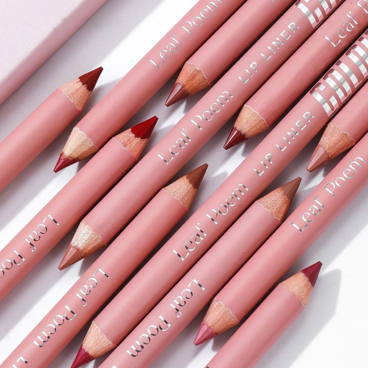 12-Color Matte Lipliner Pencil – Waterproof, Plumping Lip Liner for Natural Nude & Pink Shades | Professional Lip Contour Makeup