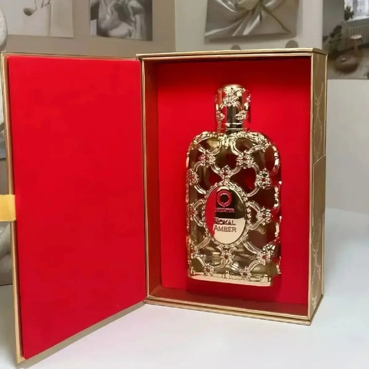 Orientica Royal Amber Rouge Oud Saffron Cologne – Unisex Rose Scented Eau de Parfum Long-Lasting Fragrance