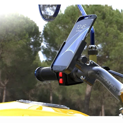 M1 Aluminum Alloy Motorcycle & Bicycle Phone Holder – Electric Vehicle Navigation Mount for Riding