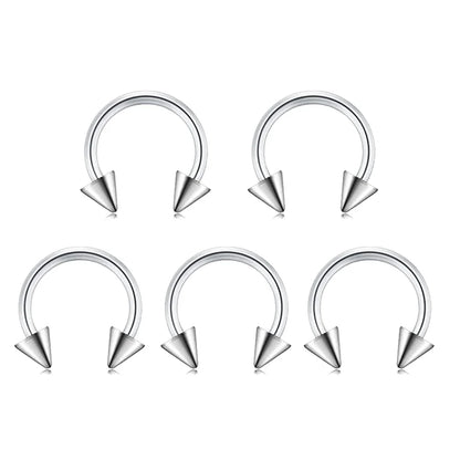 Stainless Steel Body Piercing Kit – Belly Button & Septum Piercing Set, Professional Piercing Tools for Personal and Salon Use