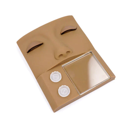 Eyelash Extension Mannequin Head – Practice Makeup Tool with Removable Replacement Eyelids for Training