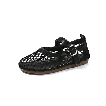 2025 Kids’ Summer Flats – Breathable Princess Shoes for Girls, Soft-Soled, Simple Fashion & Versatile Casual Wear