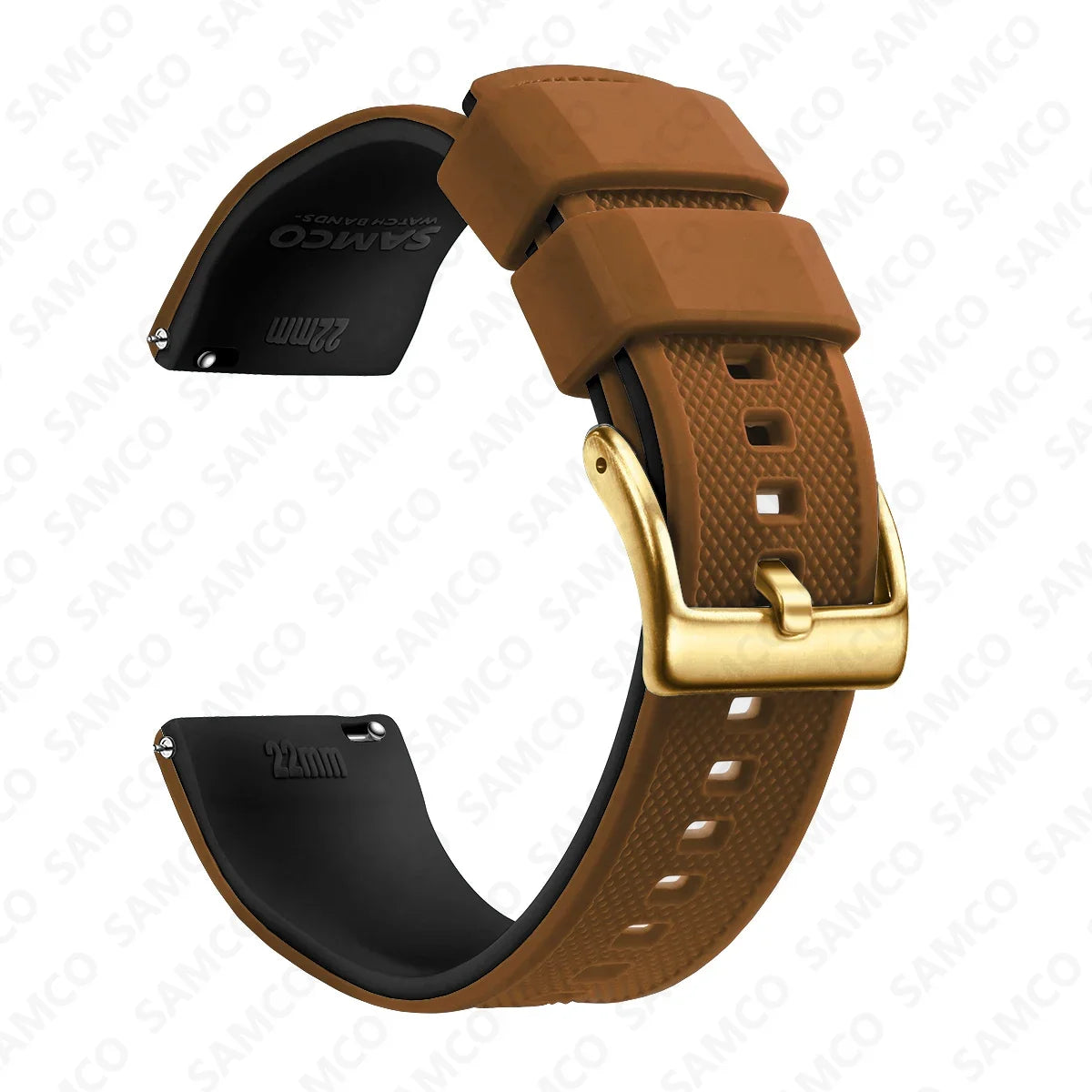 Premium Silicone Watch Band - Quick Release Rubber Replacement Strap for 18mm 20mm 22mm Watches
