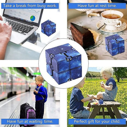 Infinity Cube Fidget Toy — ADHD & Anxiety Stress Relief Puzzle for Kids & Adults