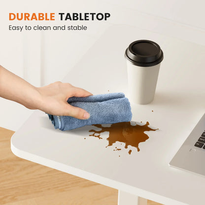 Overbed Bedside Table – Adjustable Height Sofa Table with Hidden Wheels for Laptop & Mobile Use