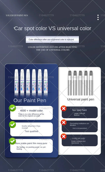 Tesla Paint Repair Pen for 2012-2025 Model 3 Y X S — Car Touch Up Pen Black White Wheel Scratch Repair Agent