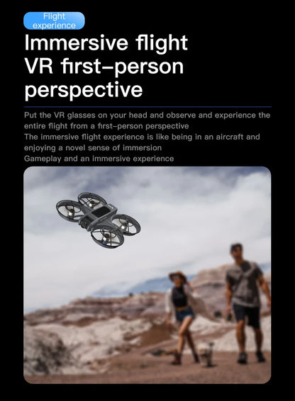 X226 Drone VR – Brushless RC Quadcopter with Dual HD Camera, Optical Flow Hover, Obstacle Avoidance, Remote Control Toy for Boys