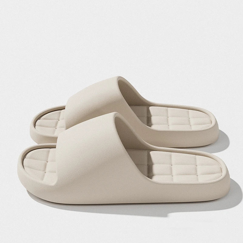 Men's Lightweight Summer Slides - Non-Slip Soft Sole Beach Sandals for Indoor & Outdoor Wear