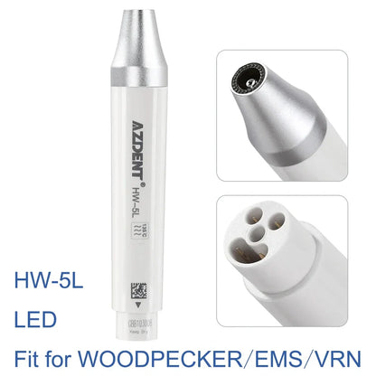 AZDENT Ultrasonic Piezo Scaler Handpiece – Compatible with SATELEC, DTE, WOODPECKER, EMS, VRN, 135° Sterilized