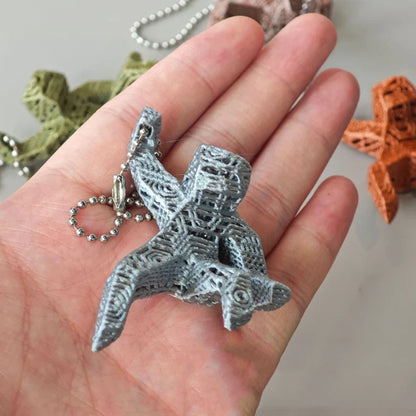 Project Hail Mary Movie Cosplay Keychain – 3D Printed Kawaii Character Keyring Bag Charm & Collectible Movie Prop Accessory