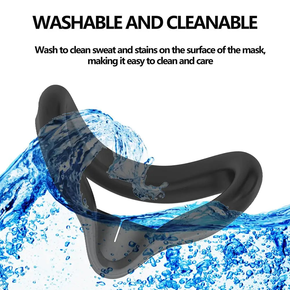 New VR Silicone Face Cover for Meta Quest 3S — Light-Leak & Sweat-Proof Replacement Mask Accessory