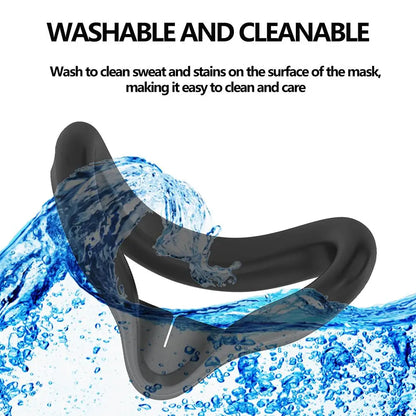 New VR Silicone Face Cover for Meta Quest 3S — Light-Leak & Sweat-Proof Replacement Mask Accessory