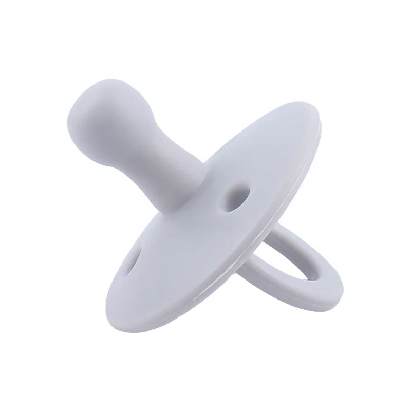 Baby Silicone Pacifier – Soft BPA-Free Soother Nipple for Newborns with Teether Toy & Nursing Pacifier Chain Pendant