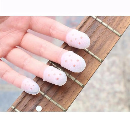 5pcs Finger Cover Anti-Slip Gloves - Relief Play Pain Hands Coat for Ukulele, Electric Acoustic Guitar, Stringed Musical Instruments
