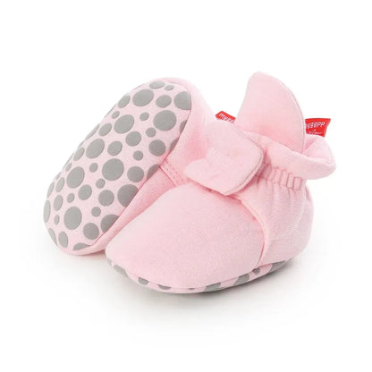 Meckior Baby Socks Shoes – Star Toddler First Walkers Booties, Soft Cotton Anti-Slip Shoes for Boys and Girls