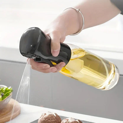 200/300/500ml Oil Spray Bottle – Olive Oil Vinegar Soy Sauce Sprayer Dispenser for Cooking, Baking & Camping