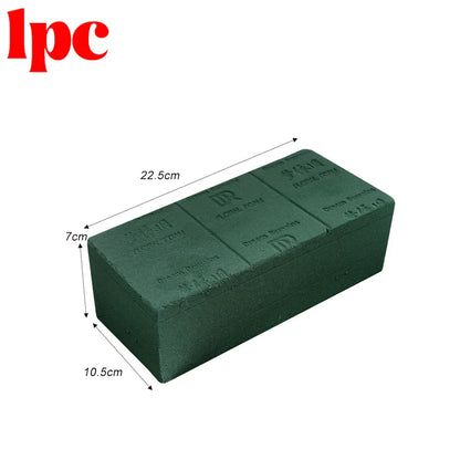 Green Floral Foam Blocks for DIY Flower Arrangements – Wet & Dry Absorbent Sponge Bricks for Wedding, Birthday & Garden Decor