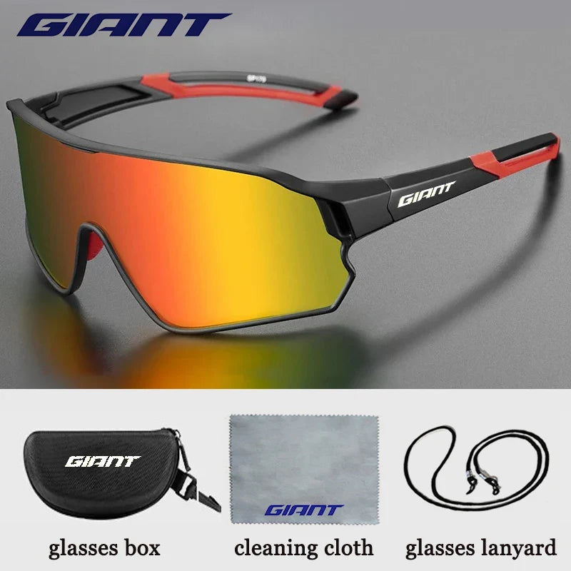 GIANT Cycling Glasses – UV400, Anti-Fog REVO Lenses, HD Clarity, Cateye Design