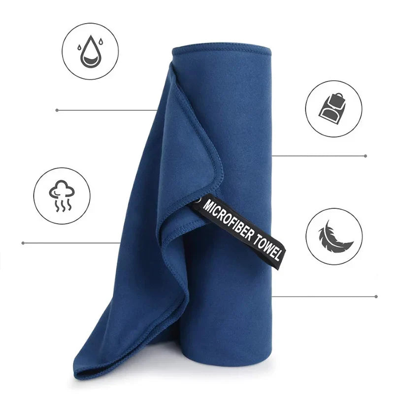 Microfiber Quick-Drying Travel Towel – Super Absorbent Ultralight Towel for Yoga, Swimming, Gym – High Quality 30x30cm 40x80cm