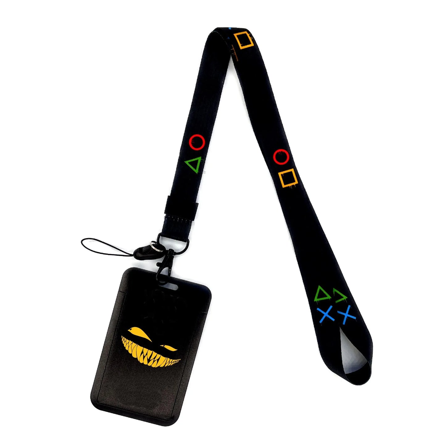 Gamer ID Card Holder Lanyard — Cool Credential Neck Strap & Badge Keychain for Men & Women