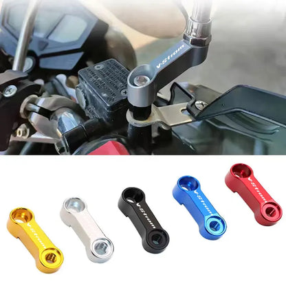 2PCS Suzuki V-Strom Mirror Extenders – Rearview Extension Riser Adapter for DL250 DL650 DL1000 800DE 1050XT Motorcycle Accessories
