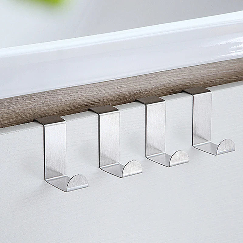 Hang with Ease: Z-Shaped Stainless Steel Door Hook – Your Stylish Organizer Tool for Bathroom Cabinets and Beyond