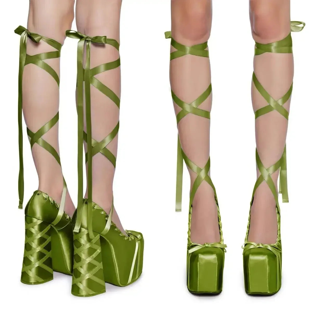 Chunky Heel Lolita Platform Pumps – Cute Ankle Strap Statement Shoes for Parties & Themed Events, Size 47