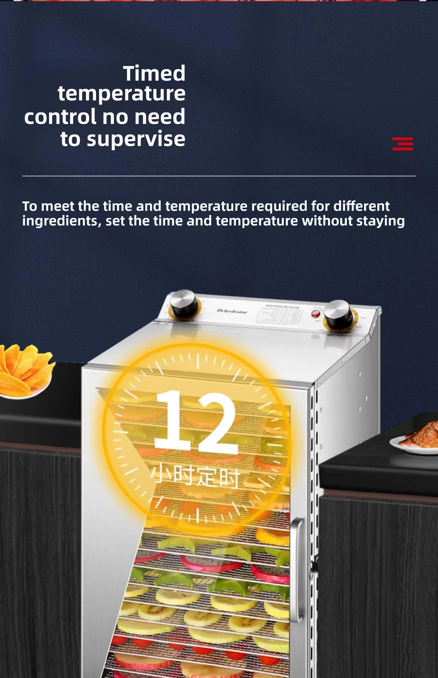Beef Jerky & Fruit Dehydrator – Air Drying Machine for Snacks, Fruits, Vegetables & Pet Treats