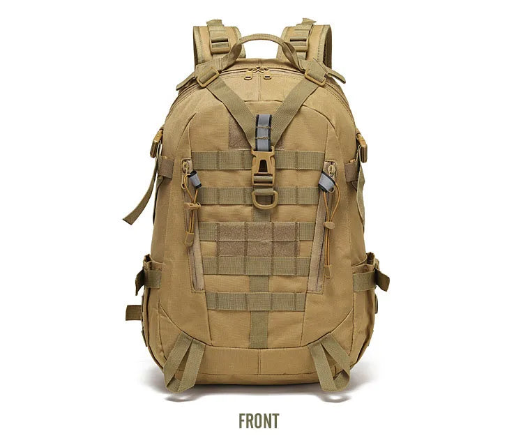 40L Tactical Reflective Backpack – Molle Camouflage Rucksack for Outdoor Hiking, Camping, Hunting & Travel