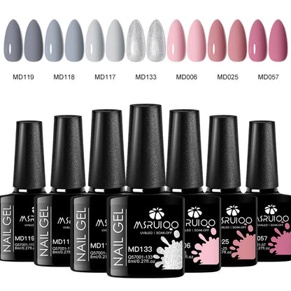 7pc Nail Gel Polish Set – DIY Nail Art Design, Soak Off UV Gel, Long-Lasting Manicure & Painting Gel Vernis Kits for Decoration