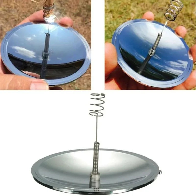 Solar Lighter – Waterproof Windproof Outdoor Fire Starter Tool, Portable Emergency Survival Gear for Camping, Hiking & Travel Kit