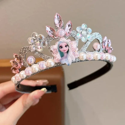 Kawaii Anime Frozen Sanrio Princess Crown - Elsa Headdress Jewelry for Girls & Baby - Party Decoration & Gift Accessory
