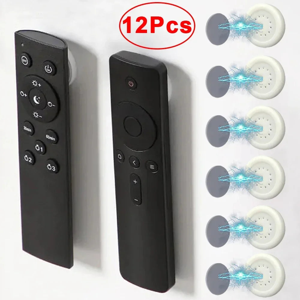 12/2Pcs Strong Magnetic Wall Mount Hooks | Anti-Lost Magnet Storage Holder for Remote Control, Fridge | Home Organizer Hook