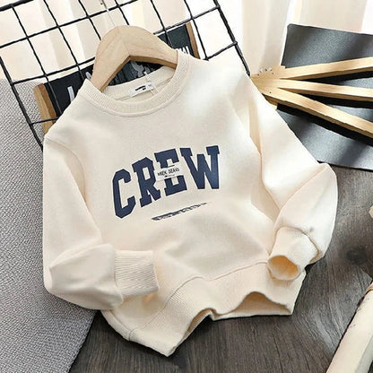 Spring Autumn Kids Sweatshirt – Cotton Long Sleeve T-Shirt for Boys & Girls 1-8Y Toddler Clothes