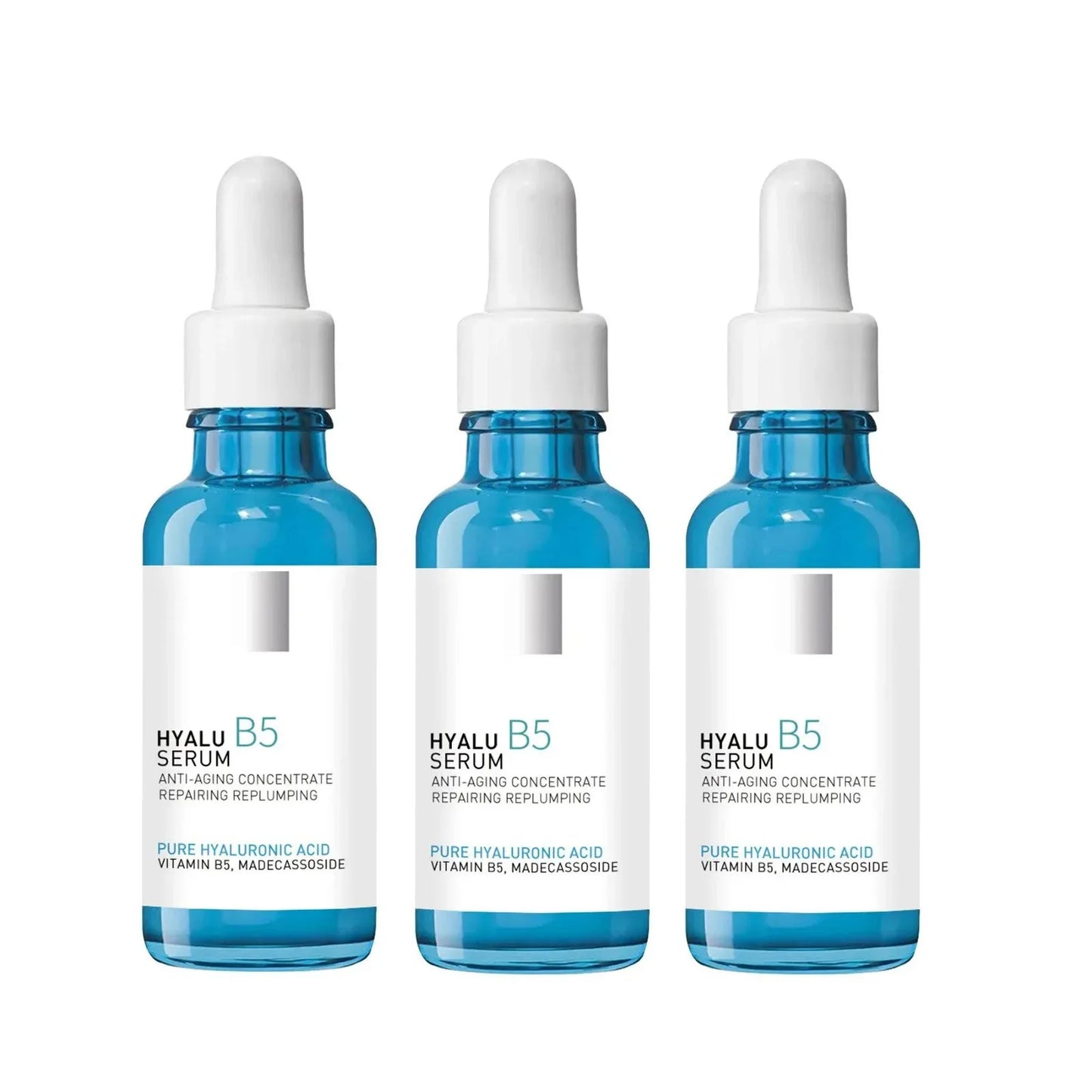 B5 Hyaluronic Acid Facial Serum - Anti-Aging Firming Moisturizer for Fine Lines, Dark Circles & Skin Brightening Care