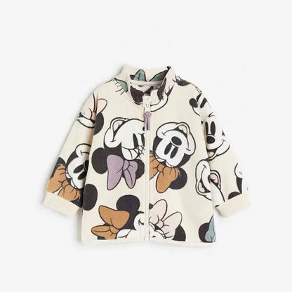 Mickey Pattern Baby Winter Coat – Cartoon Jacket for Boys & Girls, Kids' Warm Outerwear