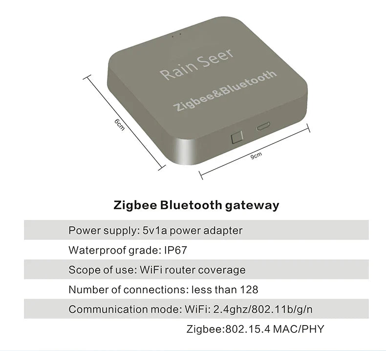 Rain Seer Tuya Zigbee Garden Watering Timer – WiFi Irrigation System with Mobile Remote Control
