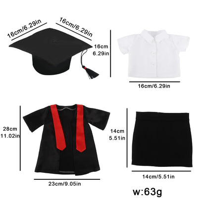 Doll Clothing Set – Firefighter, Student, Graduation, Artist & Athlete Outfits for 18-Inch American & 43cm Baby Newborn OG Girl Dolls